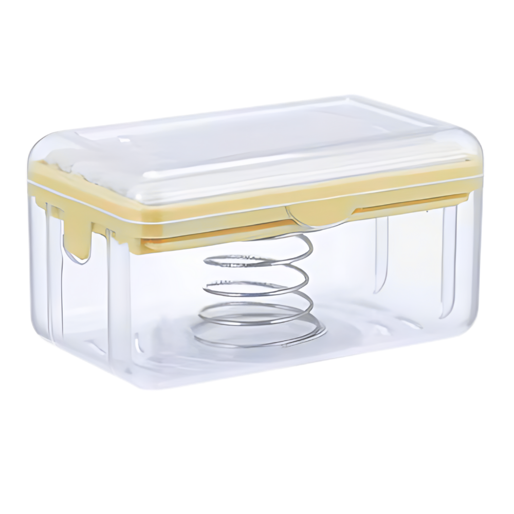 2-in-1 Soap Dispenser -Yellow - Ozerty