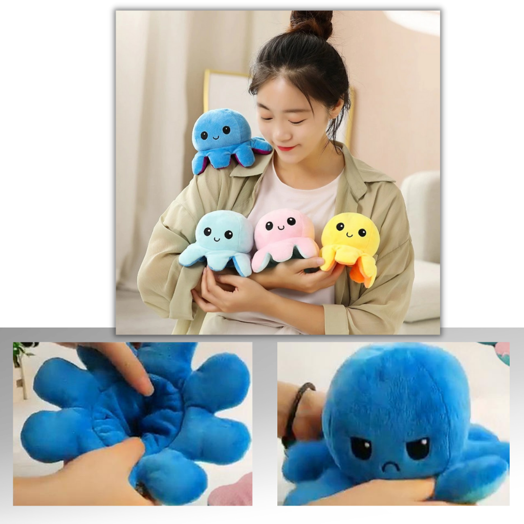 Reversible Mini Octopus Plush toy