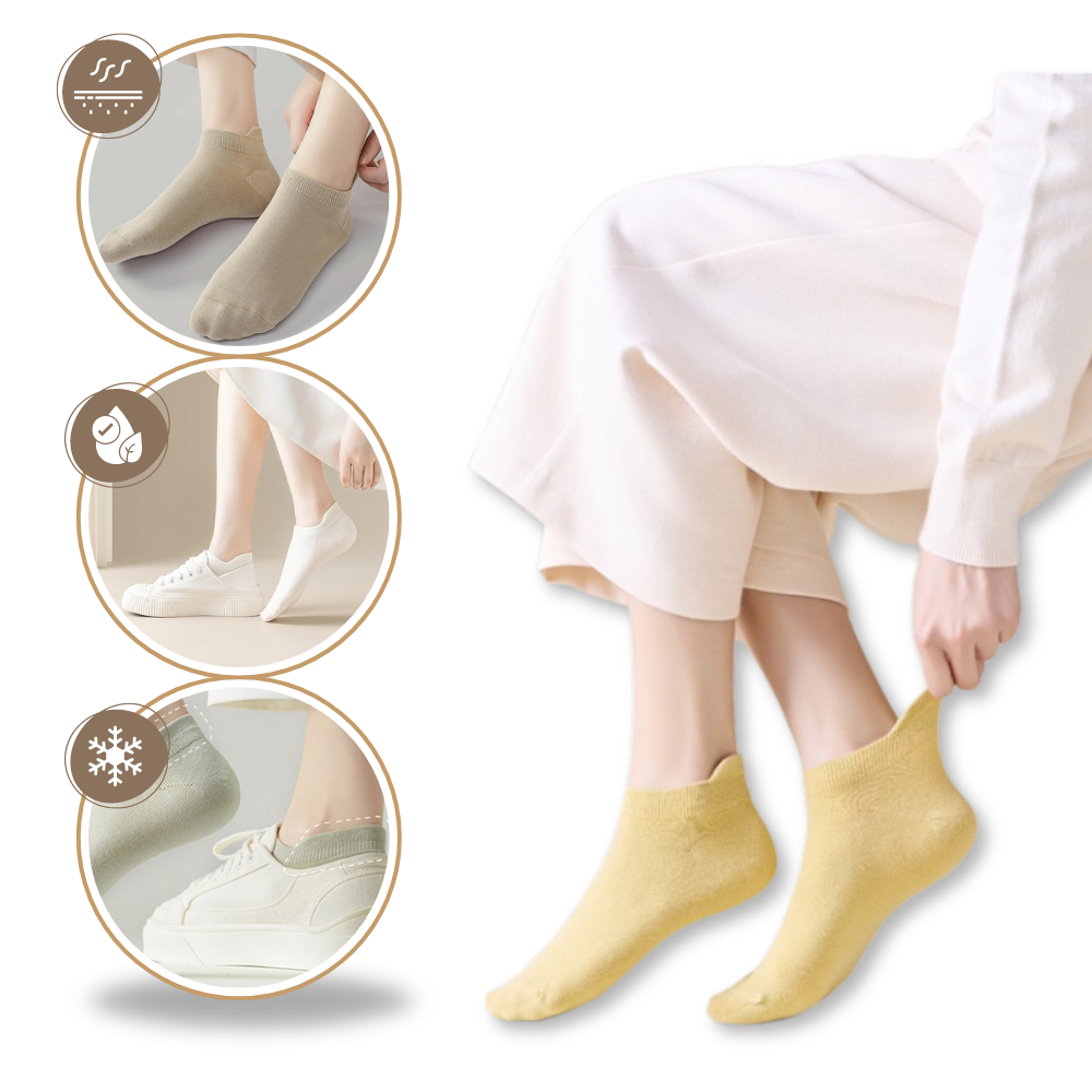 Breathable Cotton Soft Ankle Socks - Ozerty