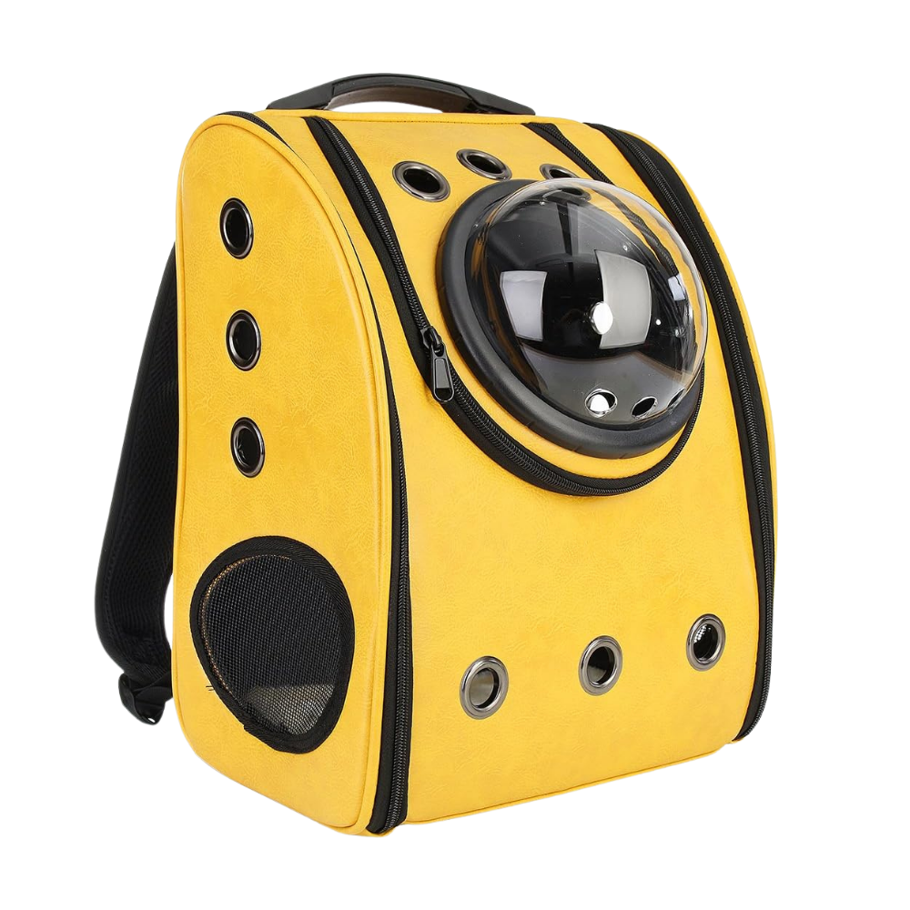 Cat Travel Backpack -Yellow - Ozerty