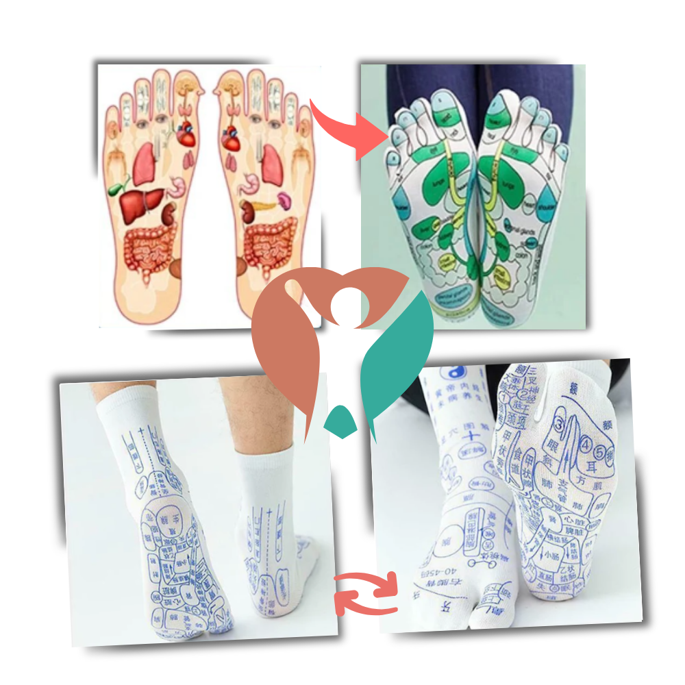 Circulation Boost Reflexology Socks - Ozerty