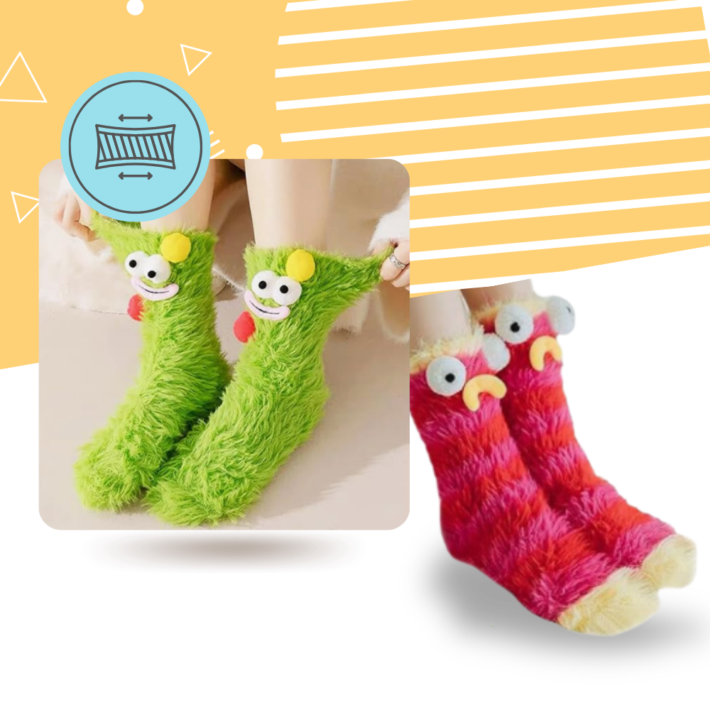 Coral Velvet Funky Socks - Ozerty