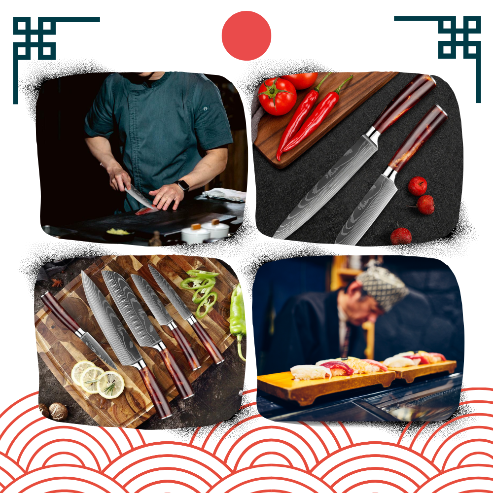 Fire Land Series Japanese Knives - Ozerty