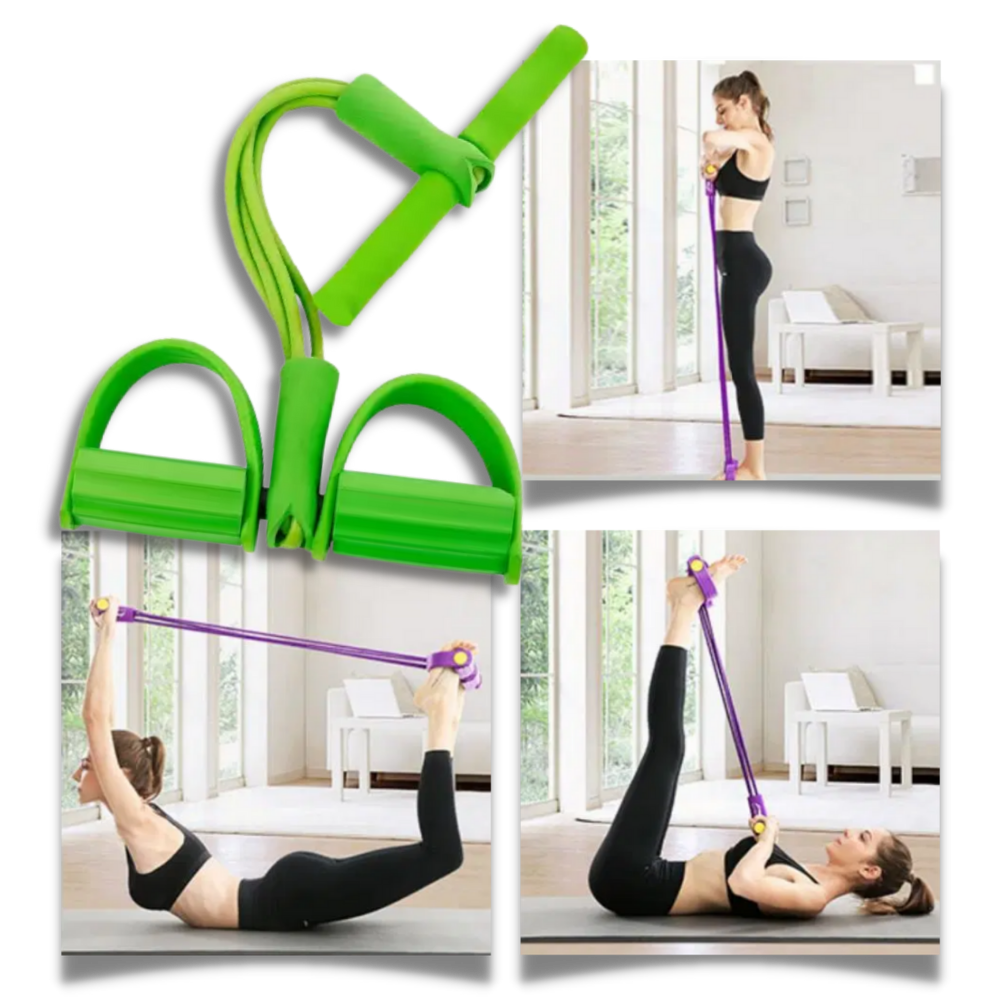 Multifunctional Pedal Resistance Bands Fitness 4 Tube