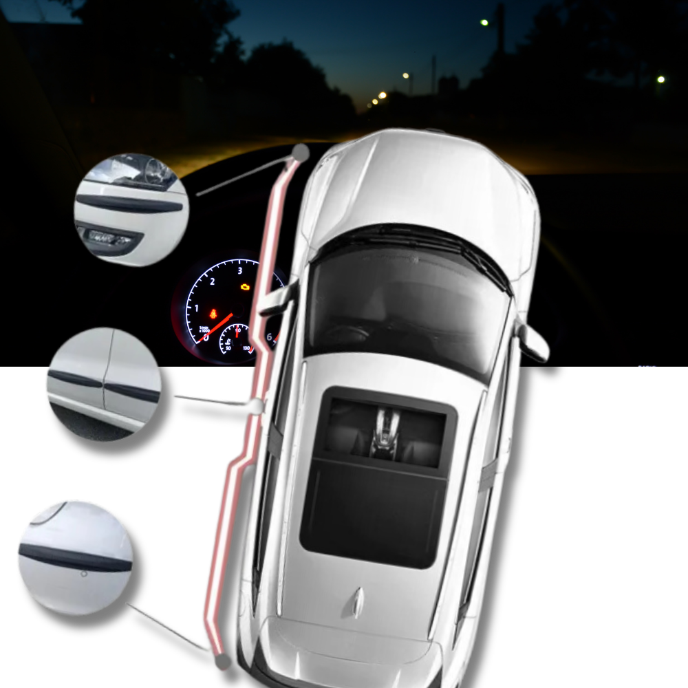 Reflective Car Bumper Protector Strips - Ozerty