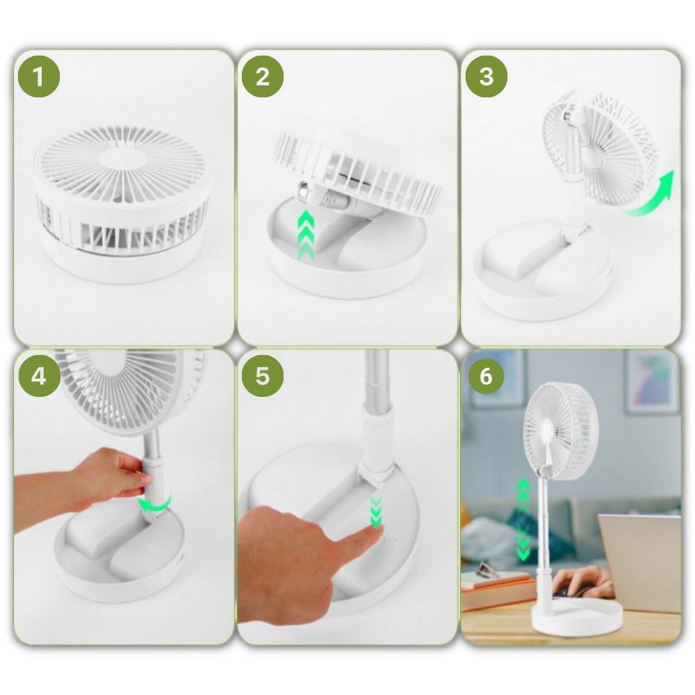 USB charging portable fan - Ozerty